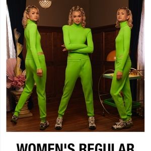 ADIDAS IVY PARK Green KNIT PANTS NWT FREESHIP SOLD OUT